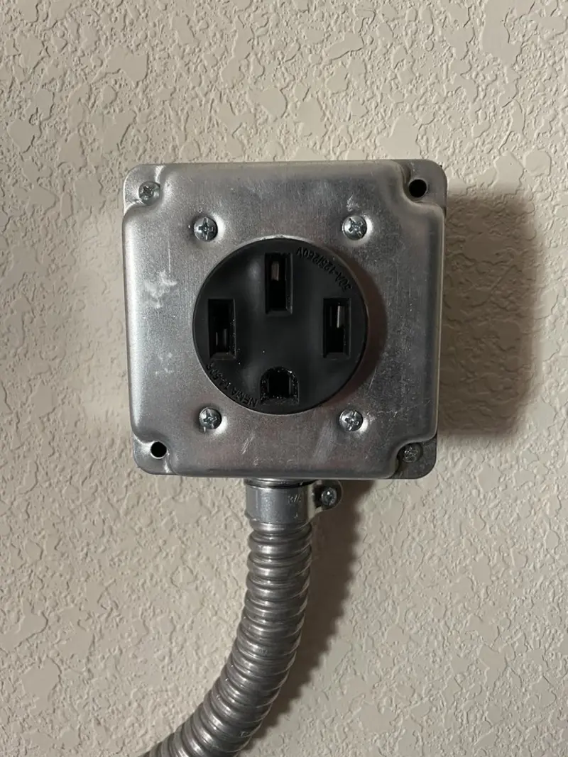 NEMA 14-50 outlet installed for Electrical Panel Upgrade in Iosco